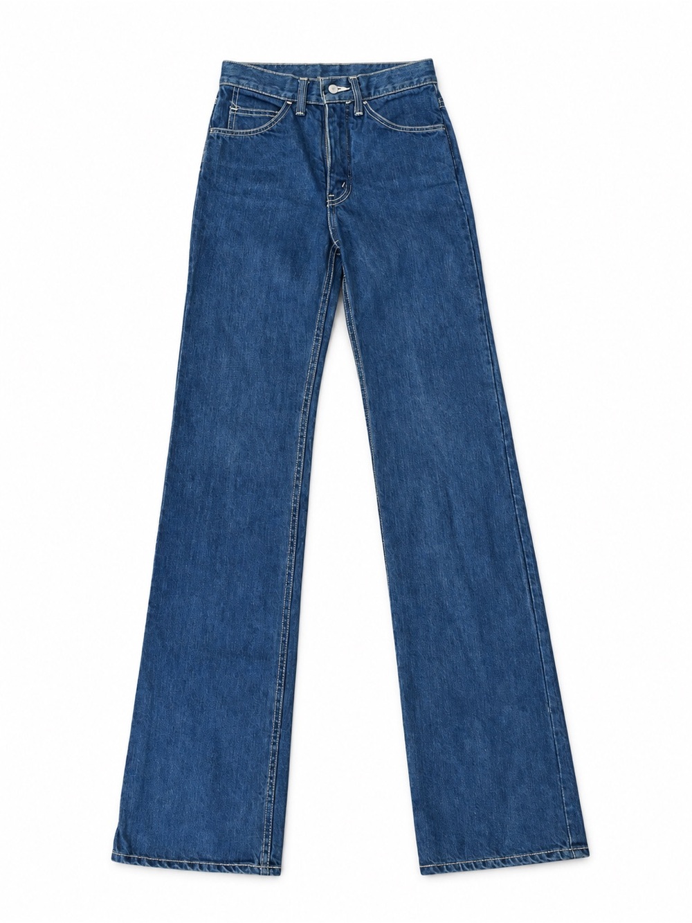 High-Rise Wide-Leg Jeans in Deep Blue